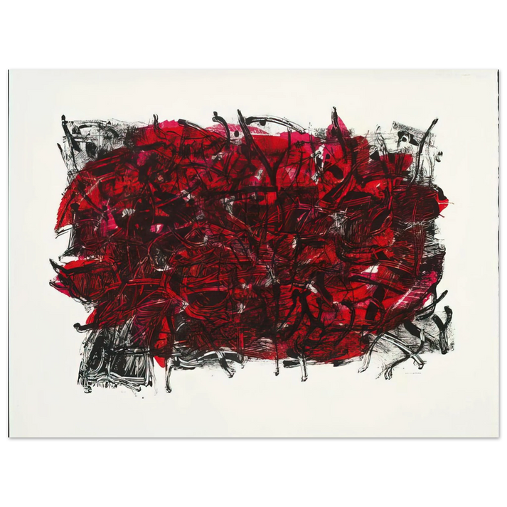 Jean-Paul Riopelle - Leaves III 1967 75x100 cm / 30x40inches Fine Art Poster