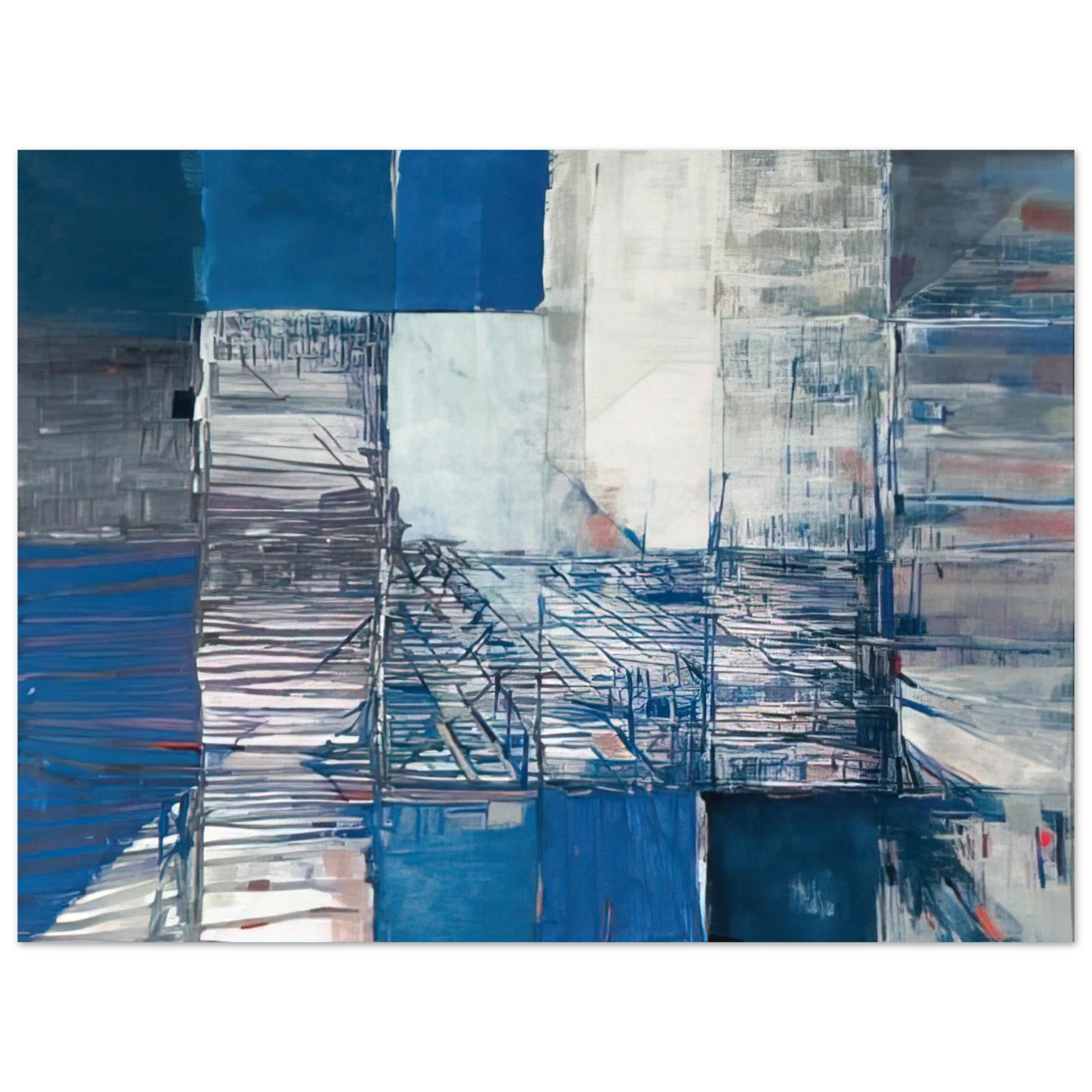 Maria Helena Vieira da Silva - Dislocation du labyrinthe - Tachisme Fine Art Poster - Default Title