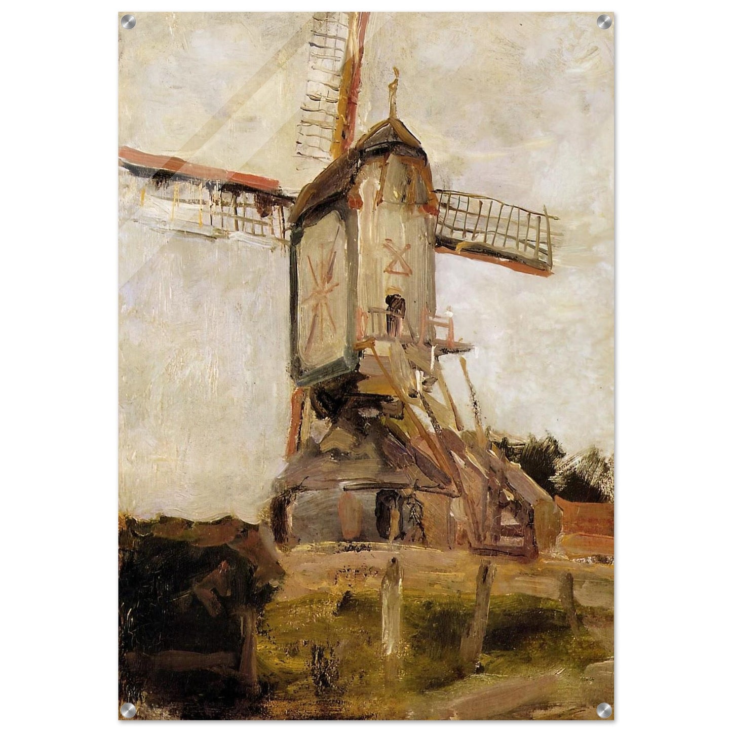 Mill of Heeswijk Sun - Piet Mondrian Acrylic Print - 70x100 cm / 28x40″ inches