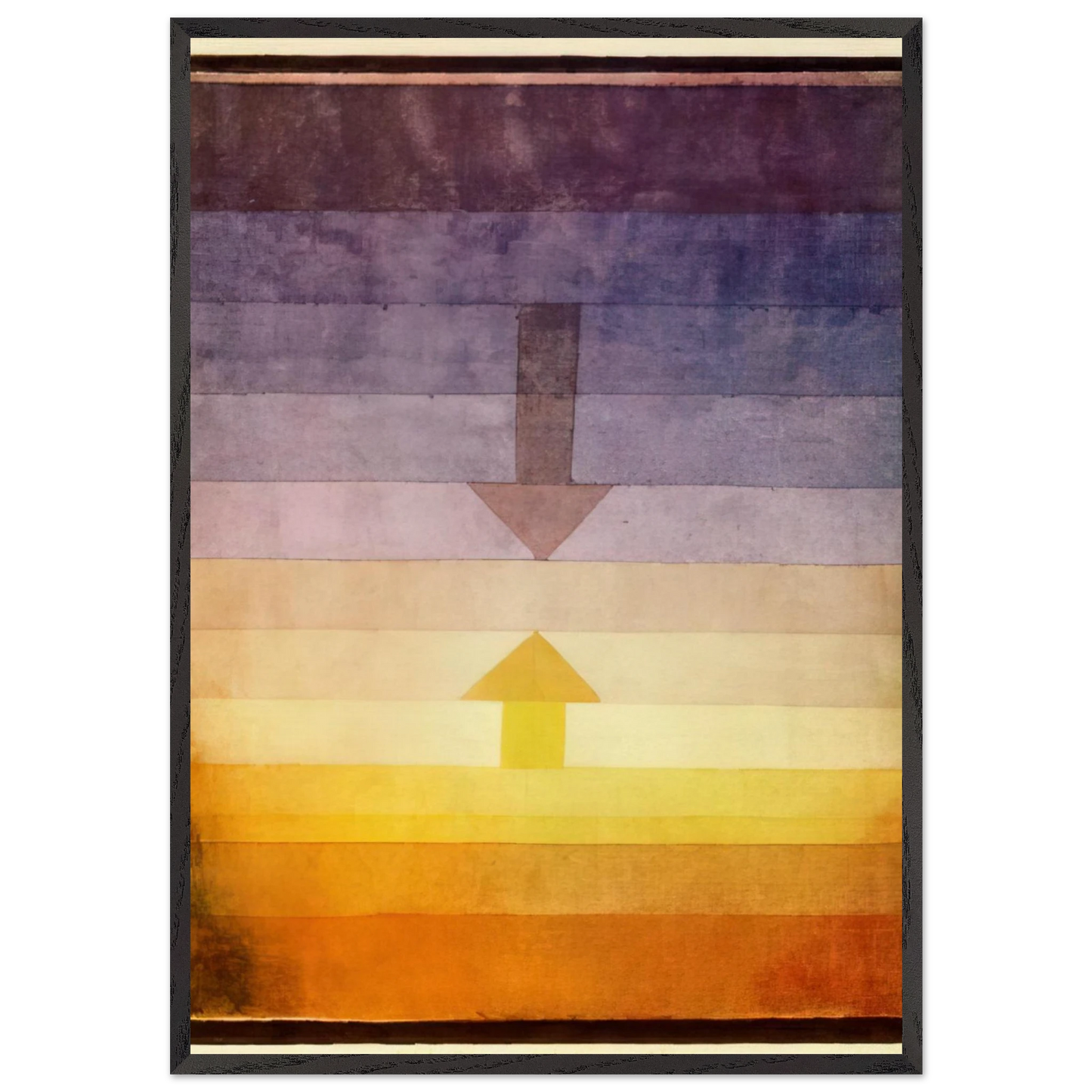 SEPARATION IN THE EVENING 1922 - Paul Klee Framed Art Print – Black Wooden Frame - Default Title - -Framed Art Print