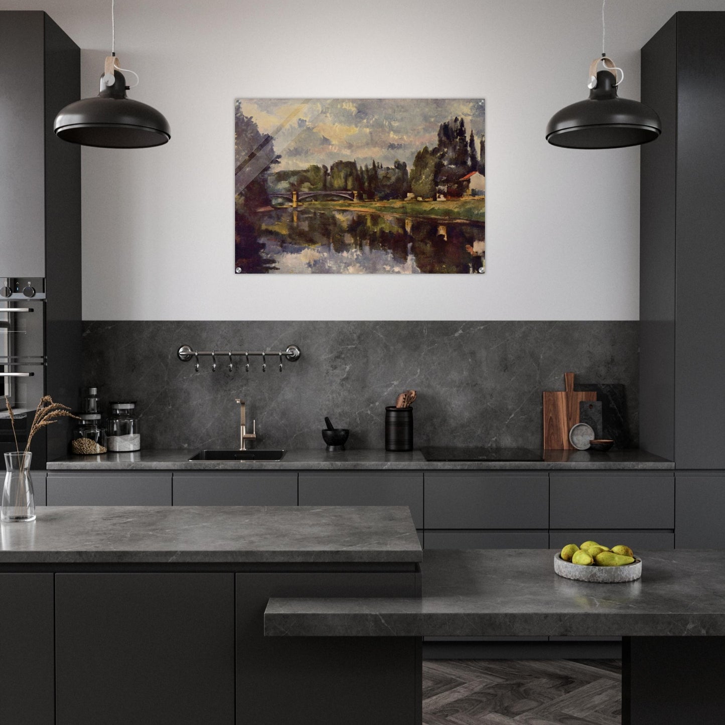 Bridge over the Marne - Paul Cézanne Acrylic Print - 70x100 cm / 28x40″ inches