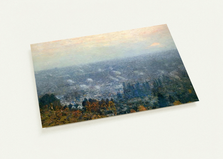 Mount Hood and the Valley of the Willamette By Childe Hassam Pack of 10 Post Cards | Childe Hassam Post Cards | A6 (10.5 x 14.8 cm) - 4.1 x 5.8 inches