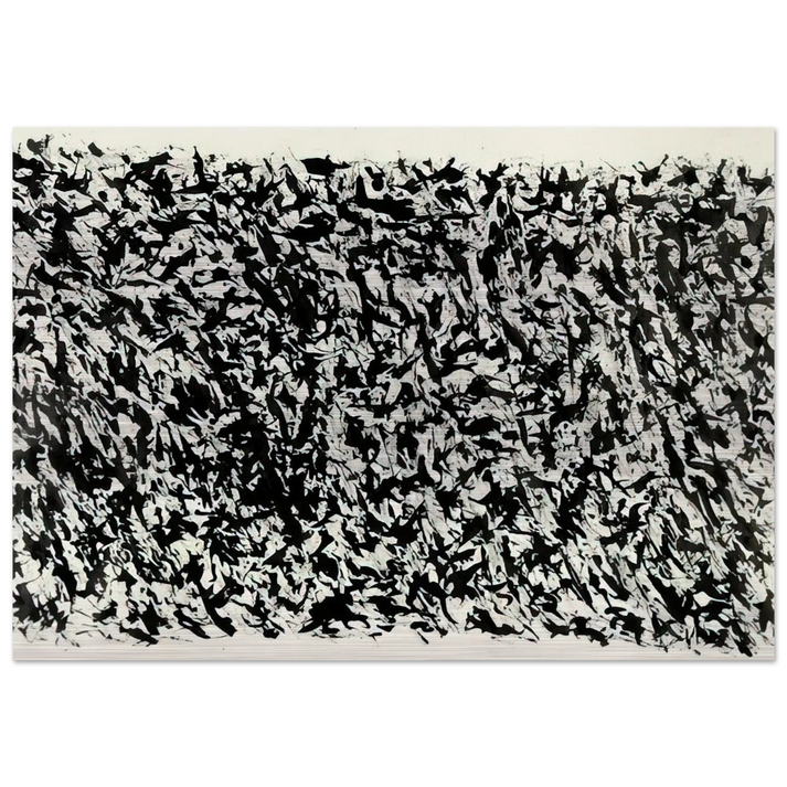COMPOSITION - Henri Michaux Brushed Aluminum Print - 70x100 cm / 28x40 inches | Henri Michaux Aluminum Print | Henri Michaux Prints