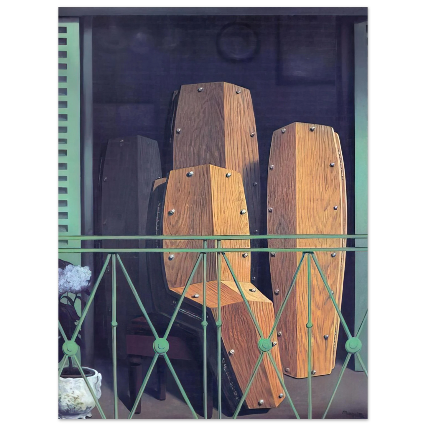 Rene Magritte - MANET S BALCONY 1950 Fine Art Poster - Default Title