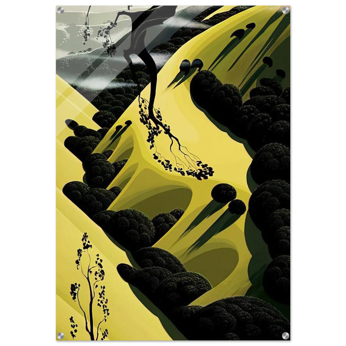 High Country Valley - Eyvind Earle Acrylic Print - 70x100 cm / 28x40″ inches