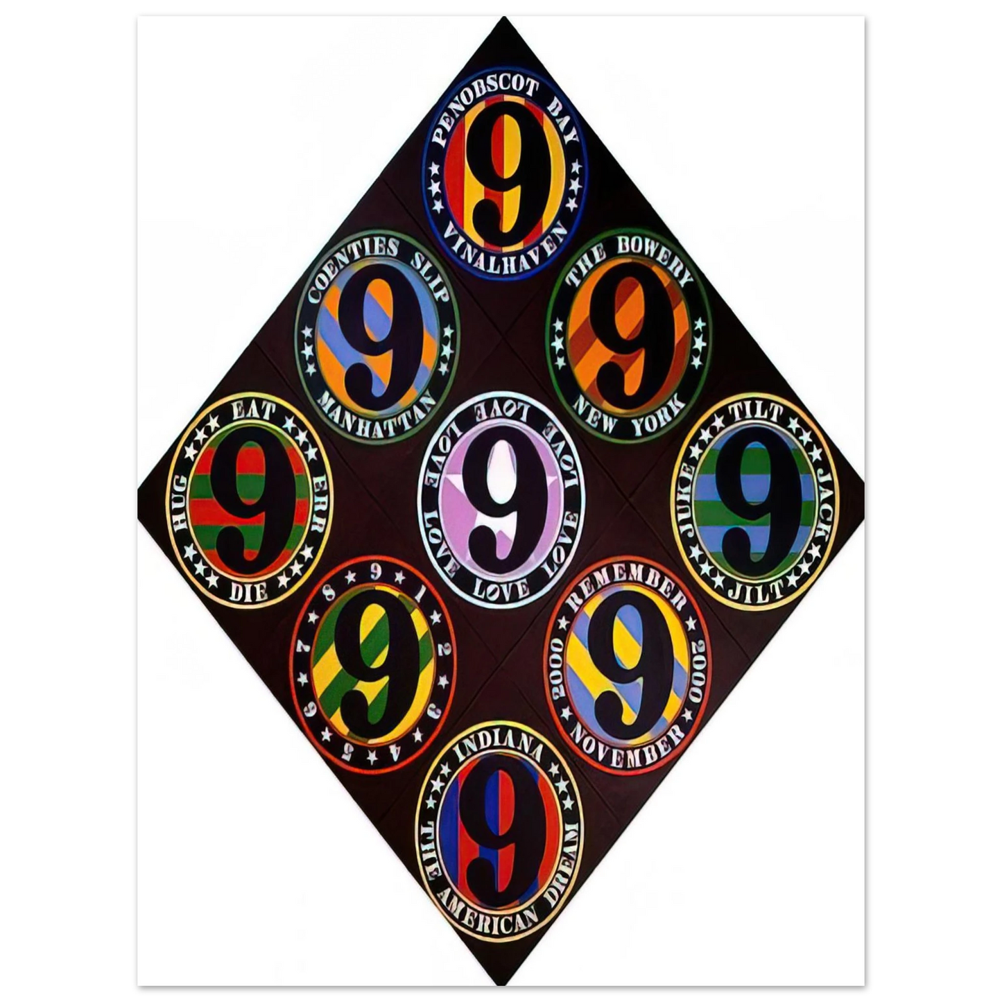 Robert Indiana - The Ninth American Dream Fine Art Poster - Default Title
