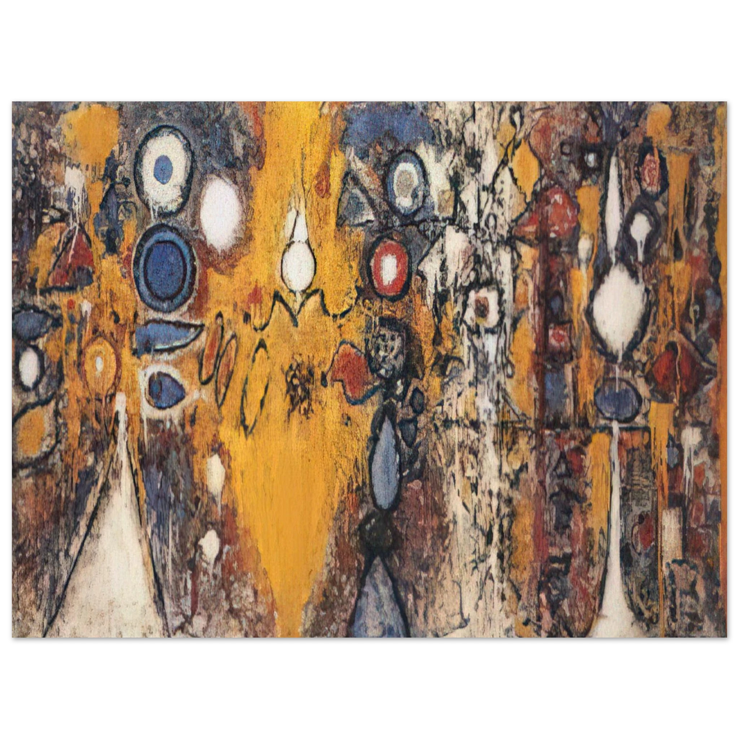 Richard Pousette-Dart - Number 1 - 1951 Fine Art Poster - Default Title