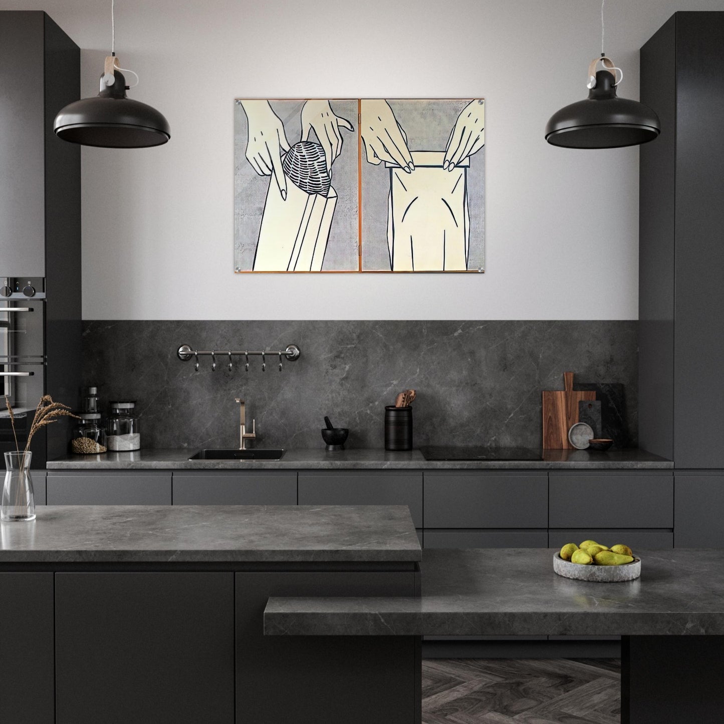 BREAD IN BAG 1961 - Roy Lichtenstein Acrylic Print - 70x100 cm / 28x40″ inches