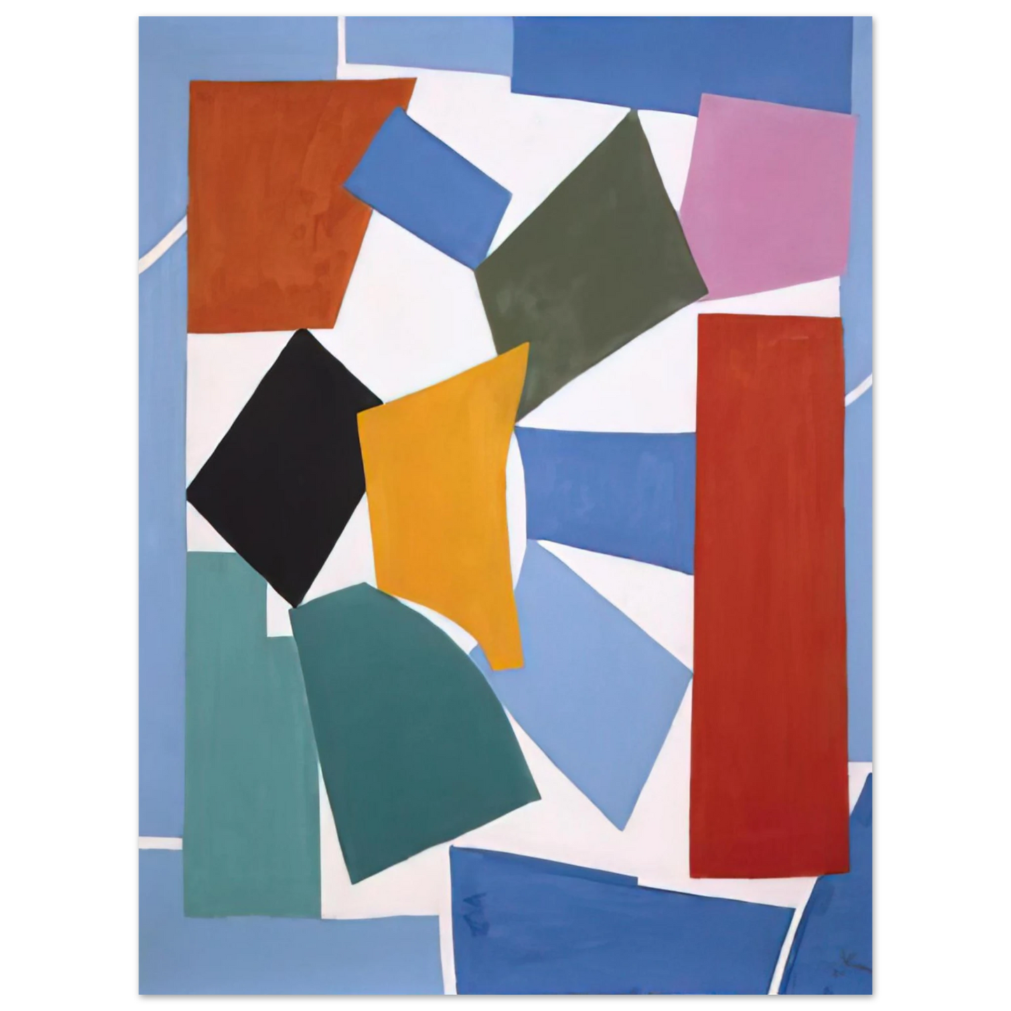 Alma Woodsey Thomas - WATUSI HARD EDGE 1963 Fine Art Poster - Default Title