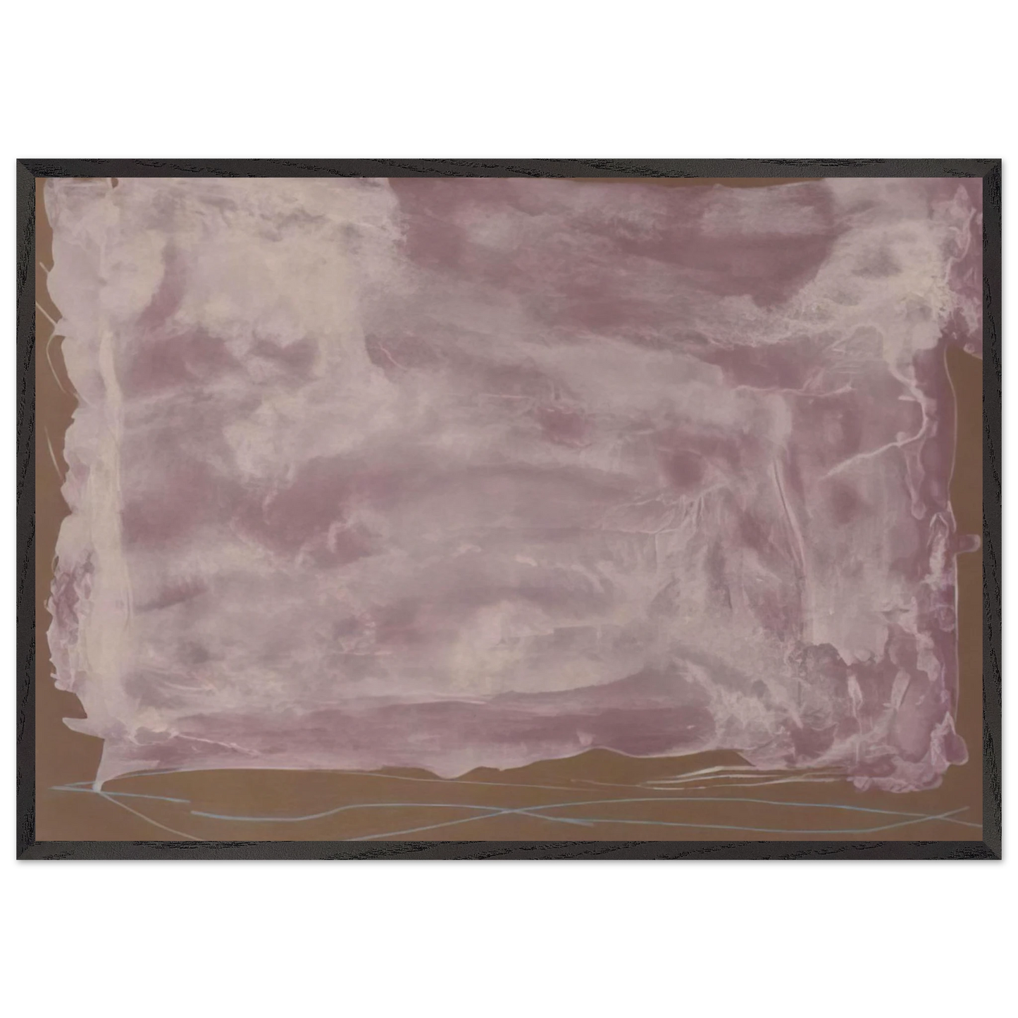 Soho Dreams - 1987 - Helen Frankenthaler 70x100 cm / 28x40 inches Framed Art Print – Black Wooden Frame