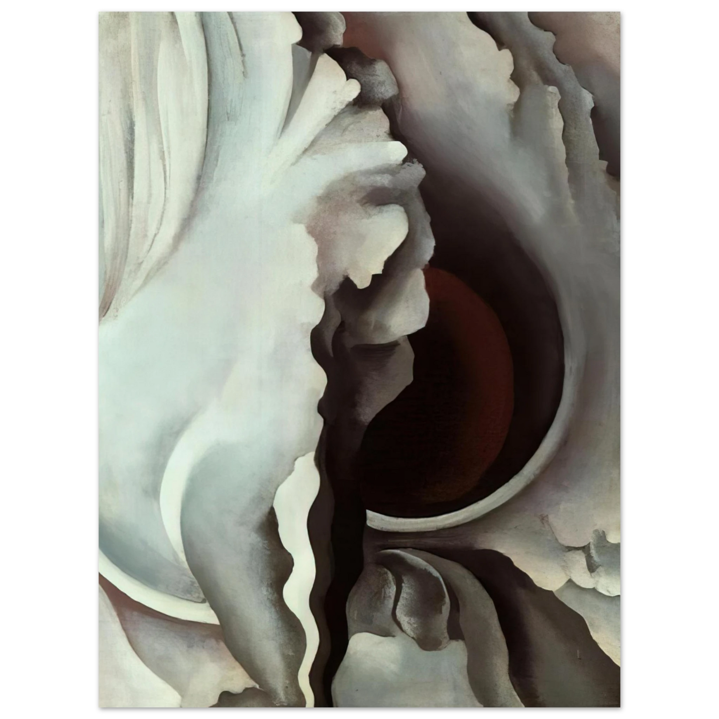Georgia O'Keeffe - Black Iris Fine Art Poster - 13x18 cm / 5x7 inches