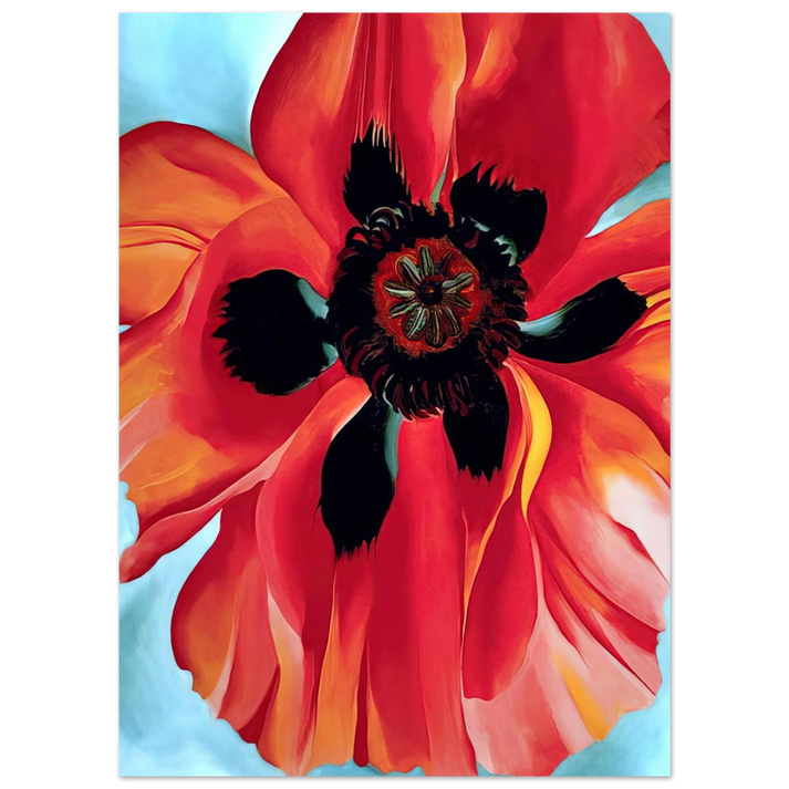 Georgia O'Keeffe - Red Poppy VI Fine Art Poster