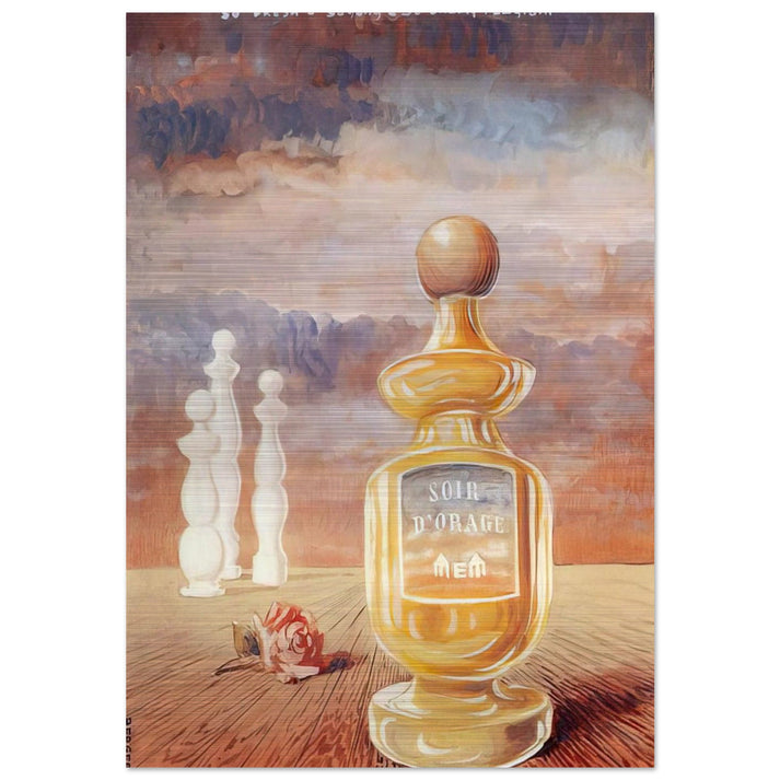 SOIR D ORAGE STRANGE PERFUME BY MEM - Rene Magritte Brushed Aluminum Print - 70x100 cm / 28x40 inches | Rene Magritte Aluminum Print | Rene Magritte Prints