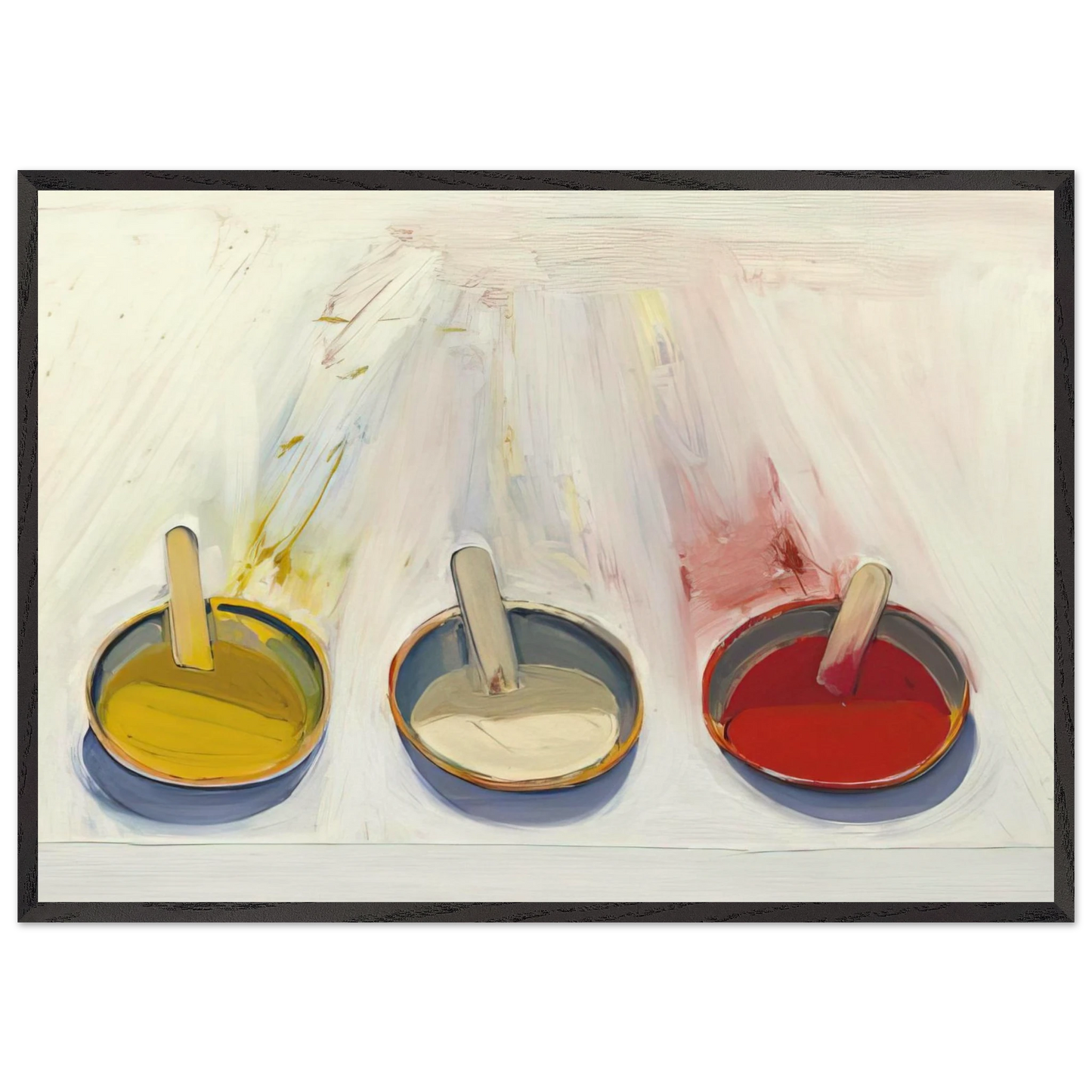Dressing Wells - 1961 - Wayne Thiebaud 70x100 cm / 28x40 inches Framed Art Print – Black Wooden Frame