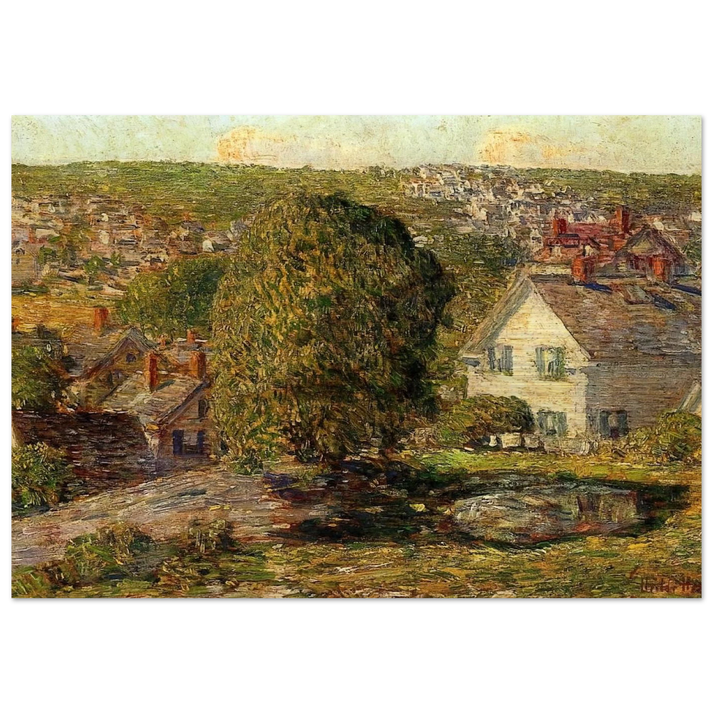 Outskirts of East Gloucester - Childe Hassam Brushed Aluminum Print - 70x100 cm / 28x40 inches | Childe Hassam Aluminum Print | Childe Hassam Prints