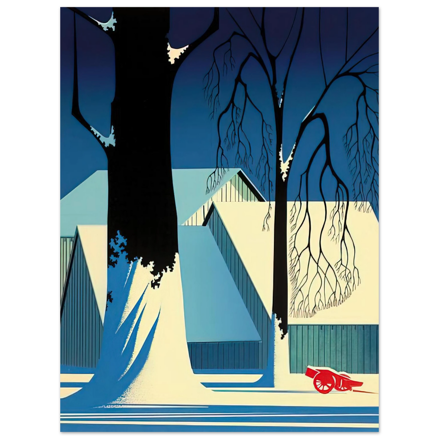 Eyvind Earle - Turquoise Fine Art Poster - Default Title