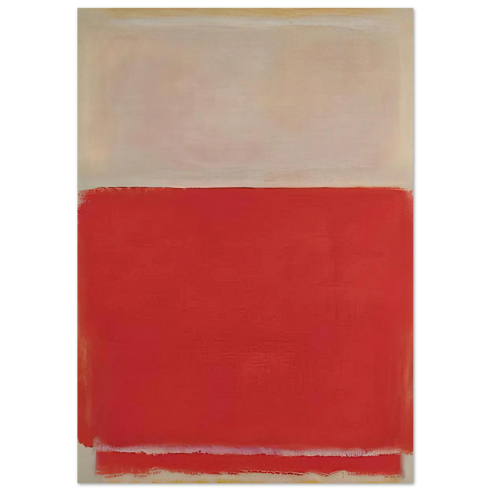 Mark Rothko - No. 3 - 1953 Wall Art - 30x40 cm / 12x16 inches - Premium Wooden Framed Poster With Fine Art Paper-canvas - White frame