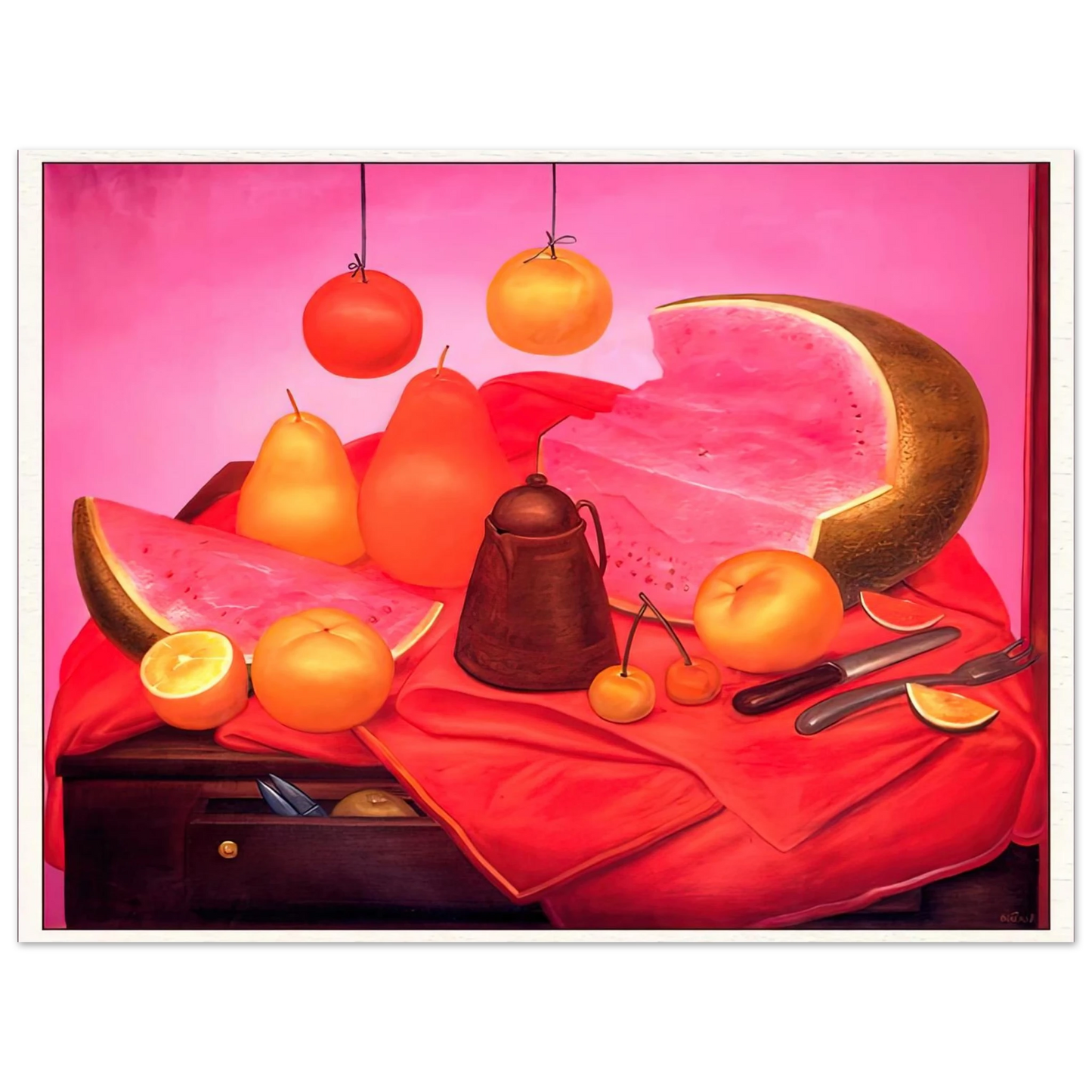 Fernando Botero - STILL LIFE WITH WATERMELON 1 Fine Art Poster - Default Title