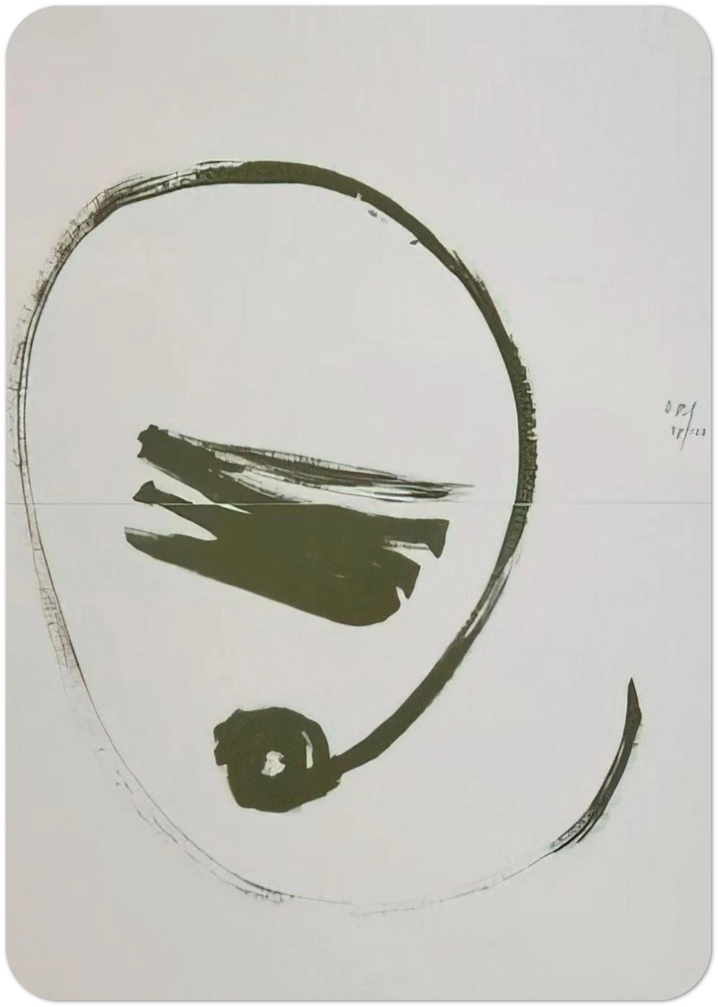 Brush Action - 1977 By Dieter Roth Pack of 10 Post Cards | Dieter Roth Post Cards | A6 (10.5 x 14.8 cm) - 4.1 x 5.8 inches