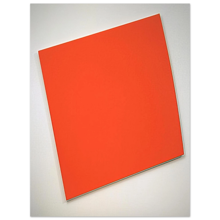 Ellsworth Kelly - Red-Orange Panel with Curve 75x100 cm / 30x40inches Fine Art Poster