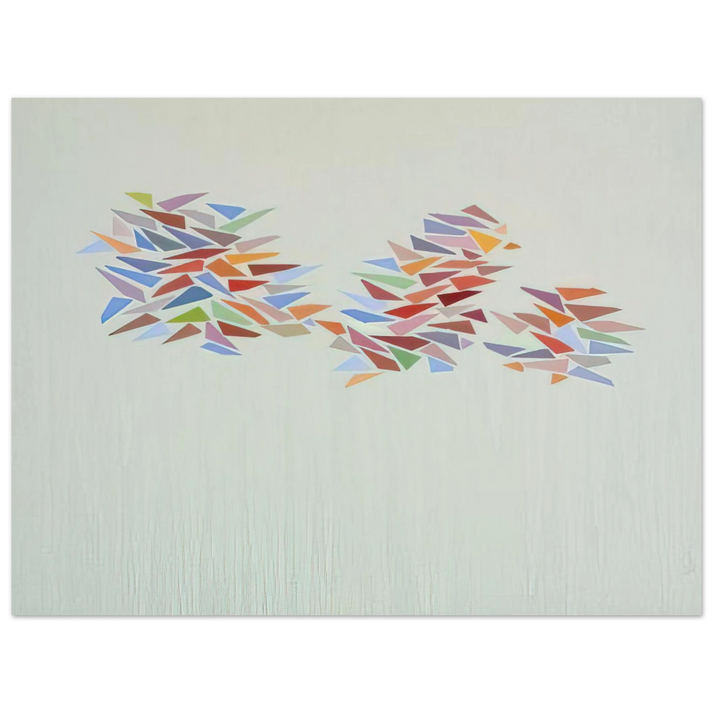 Robert Goodnough - Bright Colors on Pale Green - 1976 75x100 cm / 30x40inches Fine Art Poster