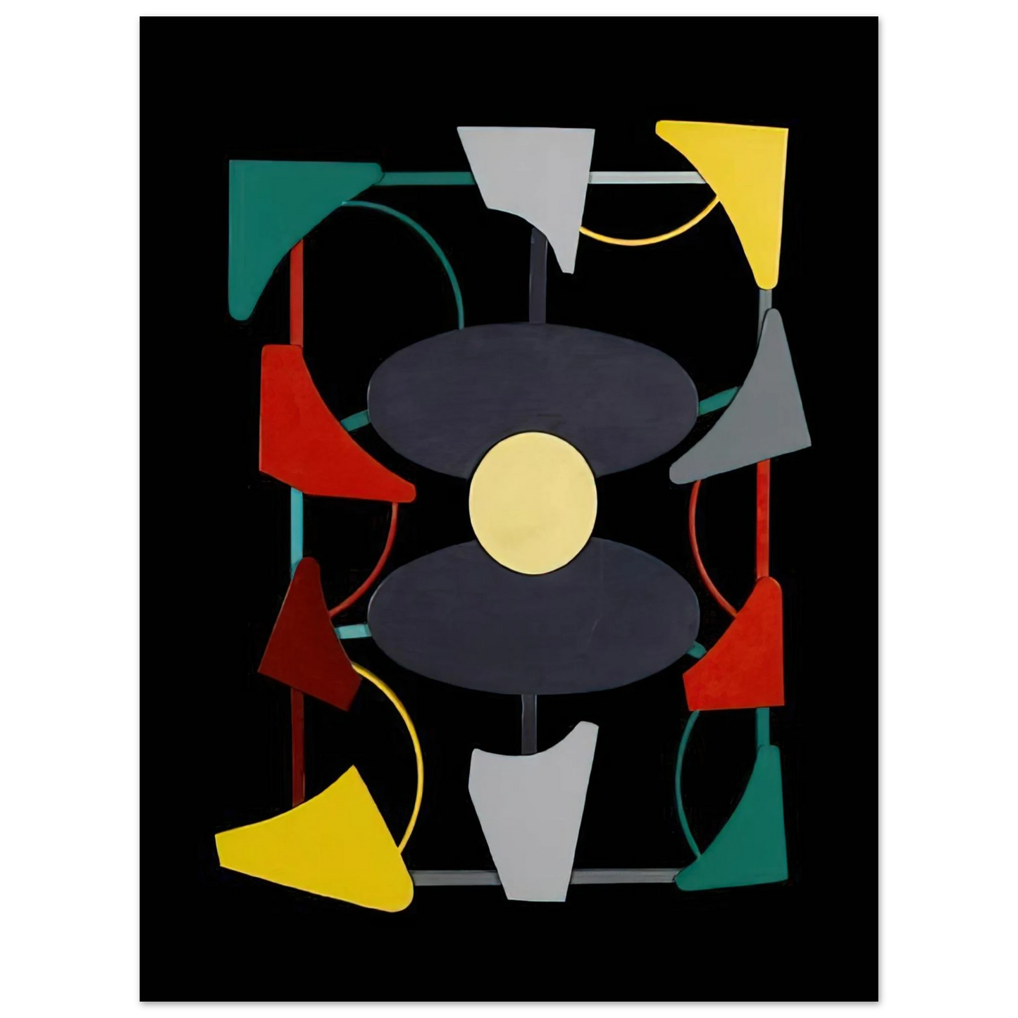 Gyula Kosice - Planos y color liberados - 1947 Fine Art Poster - Default Title