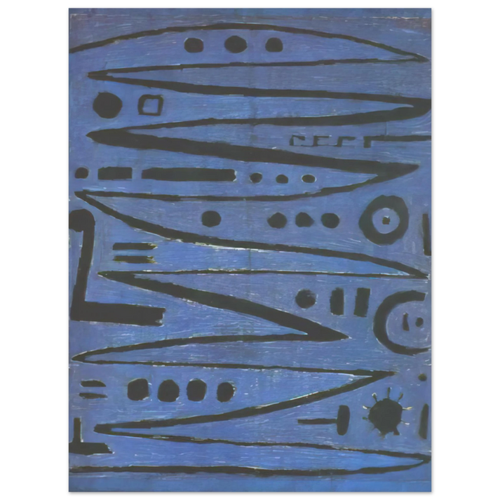 Paul Klee - HEROIC FIDDLING 1938 75x100 cm / 30x40inches Fine Art Poster