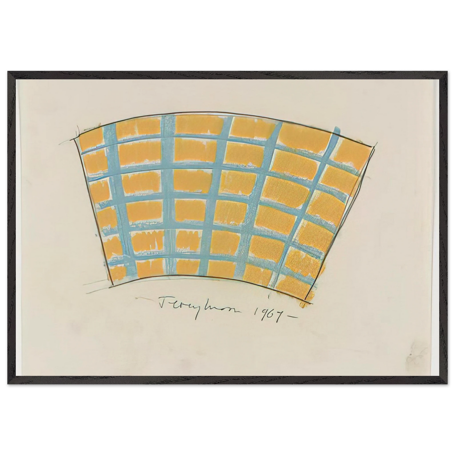 Untitled - 1969 N7 - Jeremy Moon 70x100 cm / 28x40 inches Framed Art Print – Black Wooden Frame