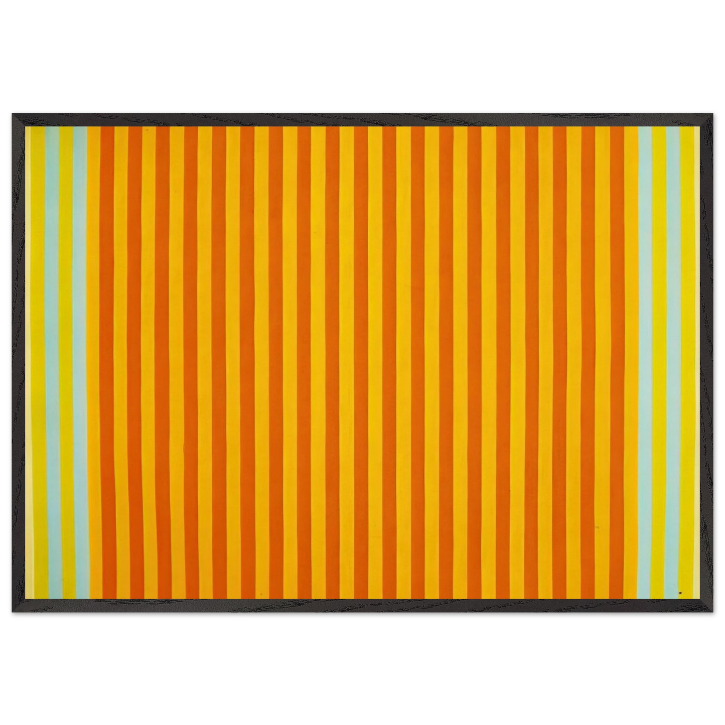 Sunball - 1960 - Gene Davis Framed Art Print – Black Wooden Frame - Default Title - -Framed Art Print