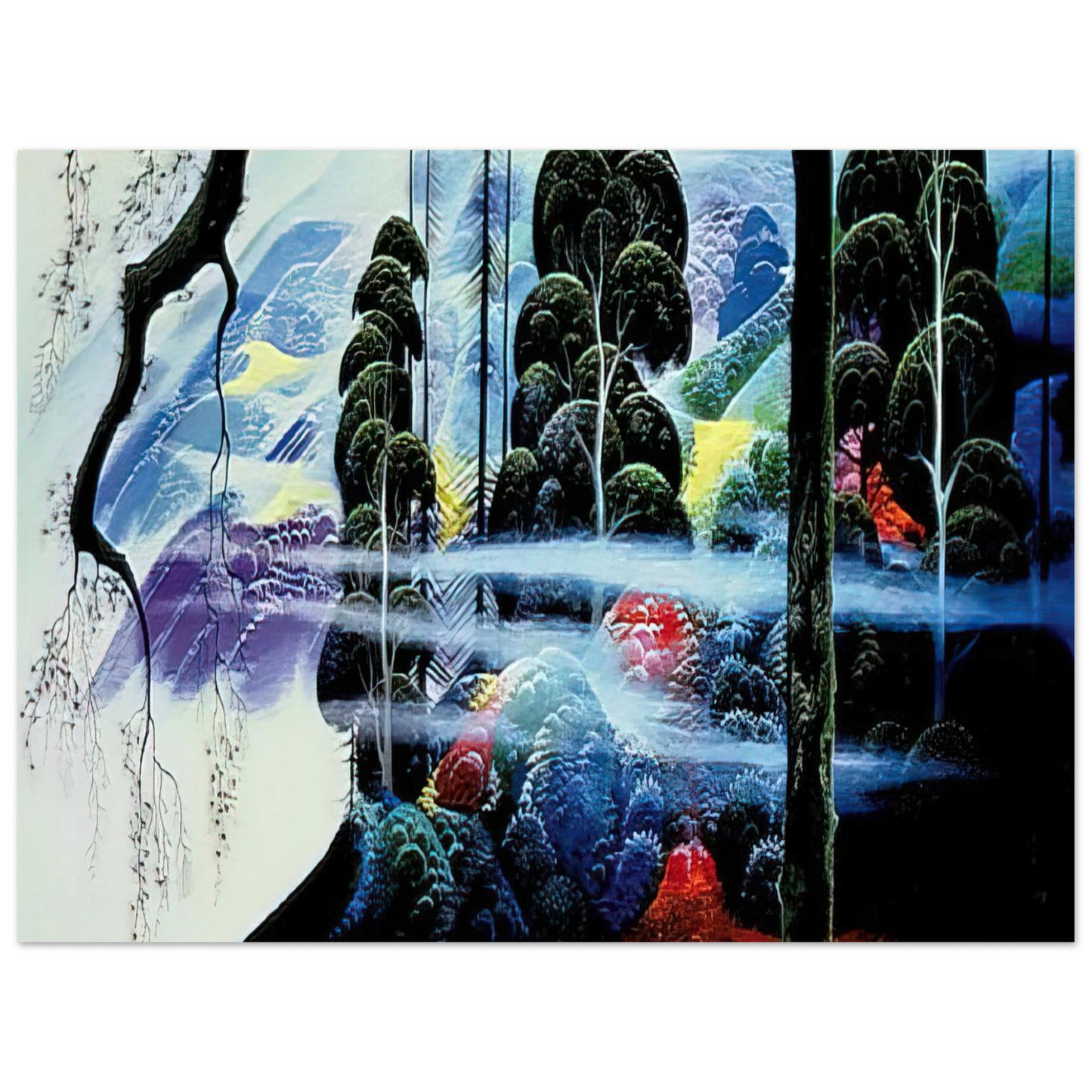Eyvind Earle - Along the Coast Fine Art Poster - Default Title