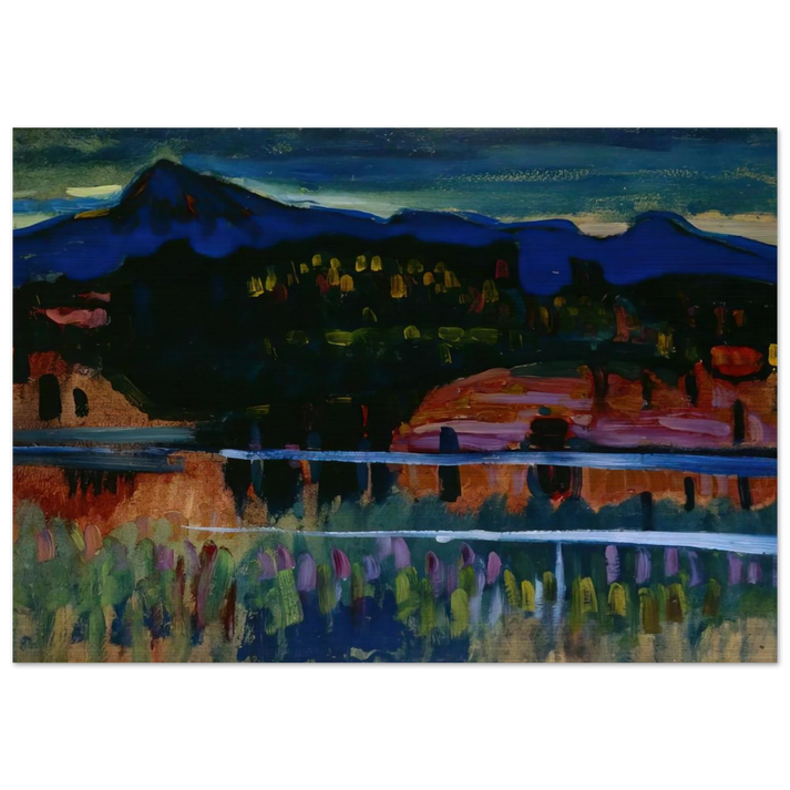 MURNAU AM STAFFELSEE 1908 - Wassily Kandinsky Brushed Aluminum Print - 70x100 cm / 28x40 inches | Wassily Kandinsky Aluminum Print | Wassily Kandinsky Prints