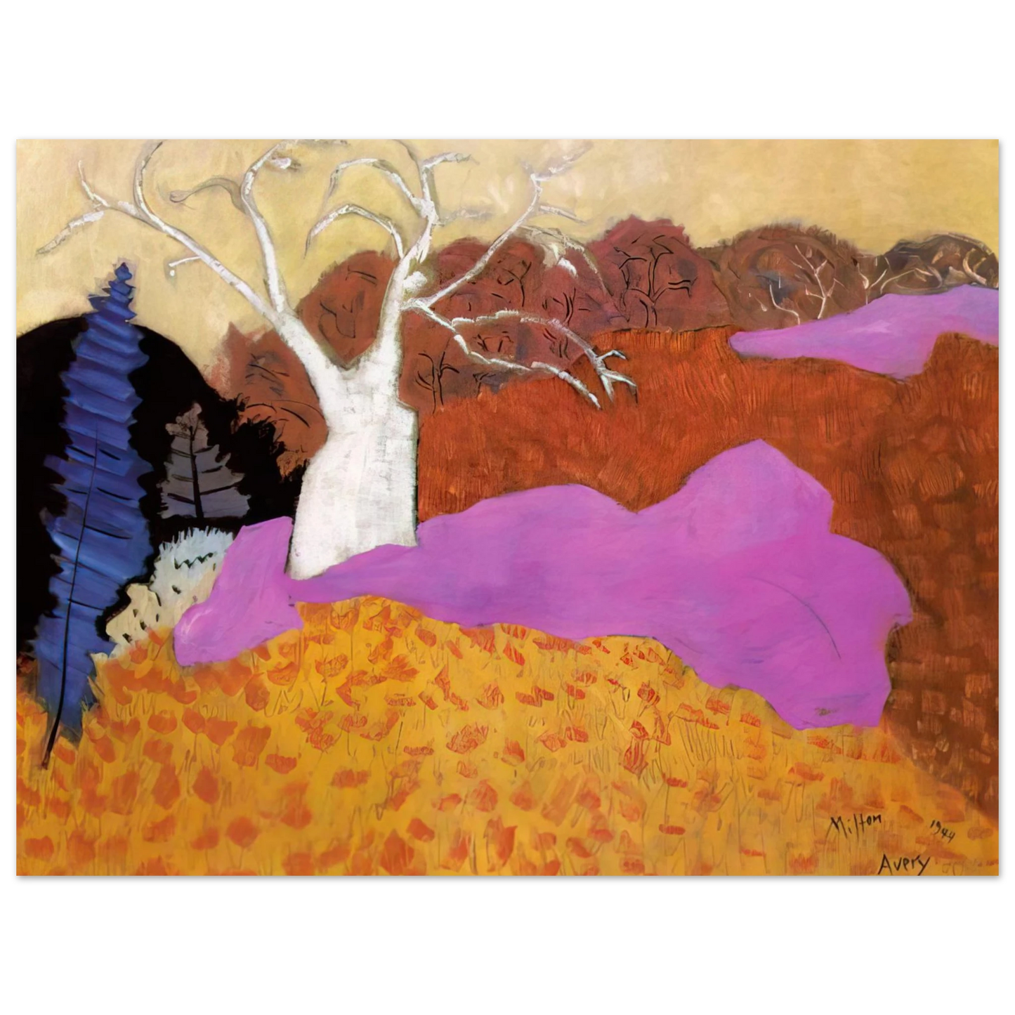 Milton Avery - Autumn - 1944 Fine Art Poster - Default Title