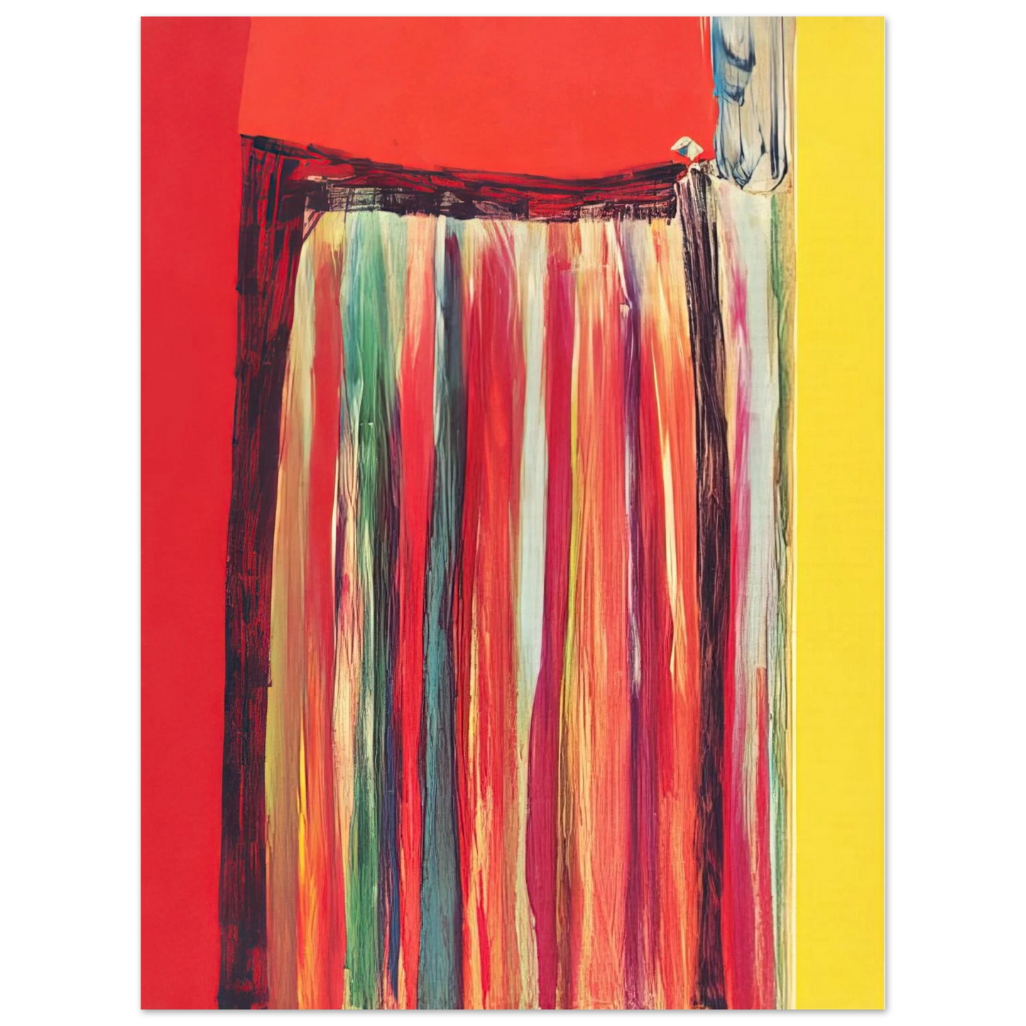 Ronnie Landfield - Coriander Rose - 1972 Fine Art Poster - Default Title