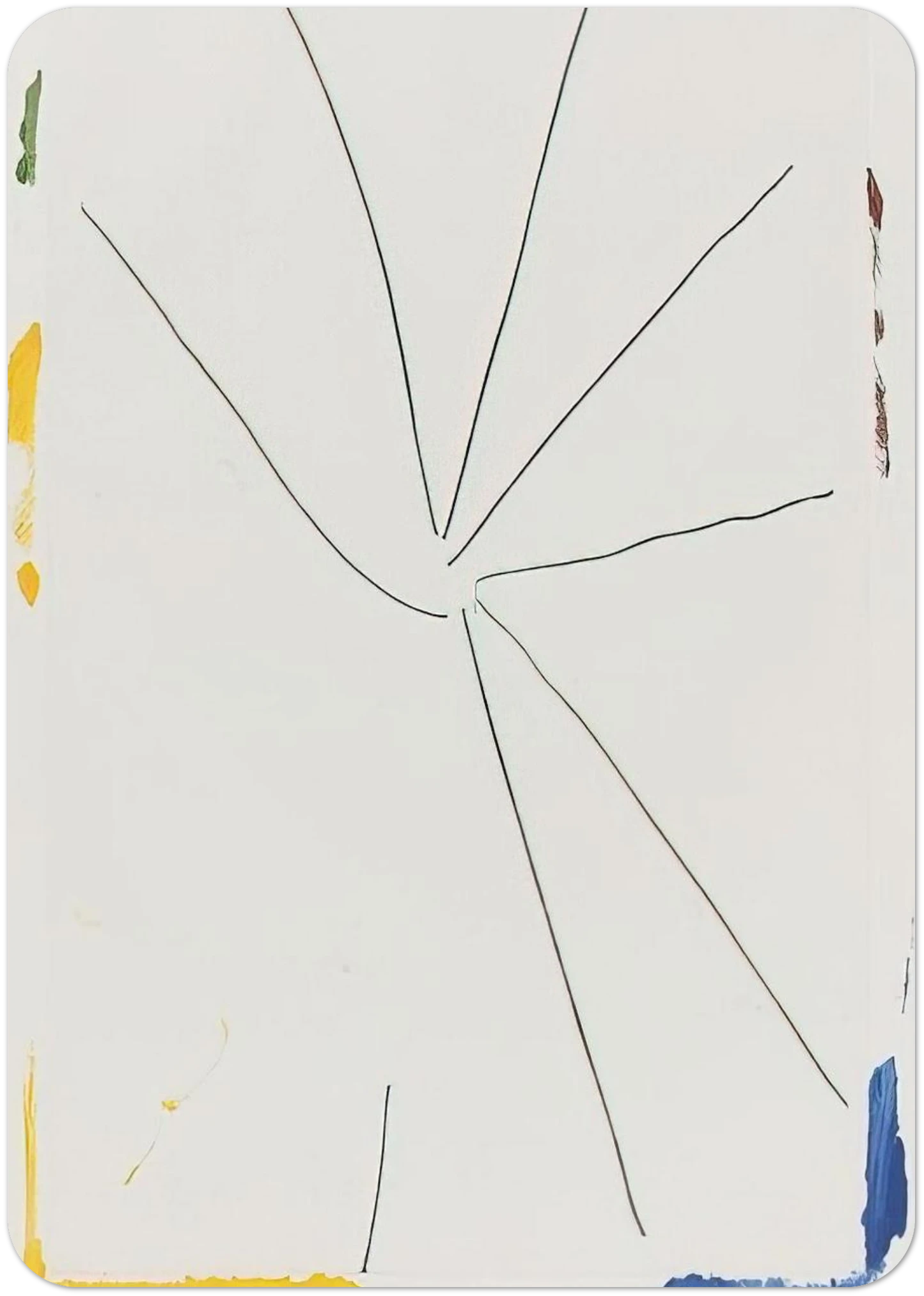 Free Wheeling - 1971 By Helen Frankenthaler Pack of 10 Post Cards | Helen Frankenthaler Post Cards | A6 (10.5 x 14.8 cm) - 4.1 x 5.8 inches