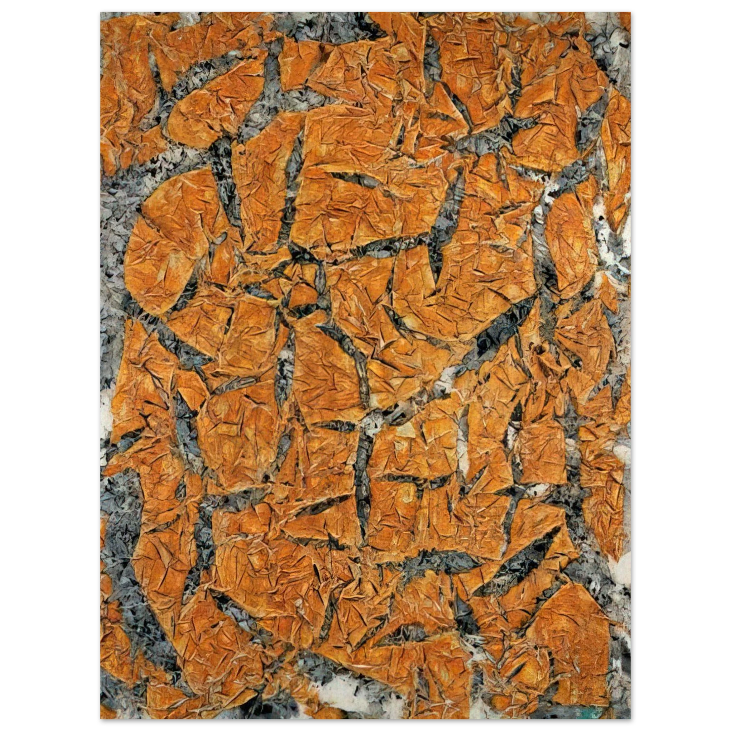 Simon Hantai - Mariale, MD 4, série le manteau de la Vierge - 1962 Fine Art Poster - Default Title