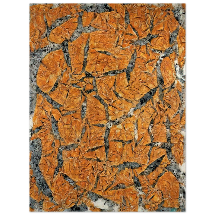 Simon Hantai - Mariale, MD 4, série le manteau de la Vierge - 1962 75x100 cm / 30x40inches Fine Art Poster