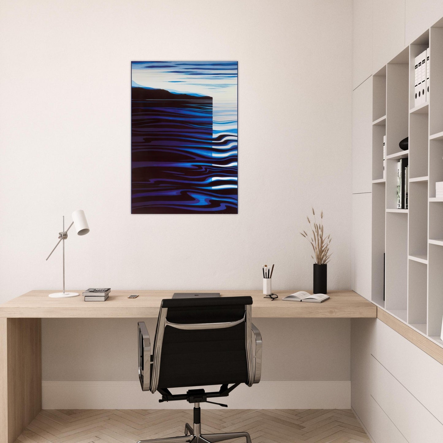 Reflections - Eyvind Earle Brushed Aluminum Print - 70x100 cm / 28x40 inches | Eyvind Earle Aluminum Print | Eyvind Earle Prints