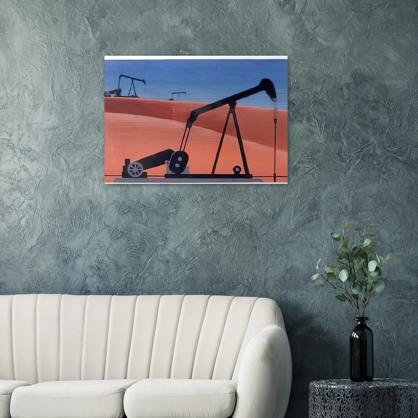 Oil Well - 1979 - Clarence Holbrook Carter Brushed Aluminum Print - 70x100 cm / 28x40 inches | Clarence Holbrook Carter Aluminum Print | Clarence Holbrook Carter Prints
