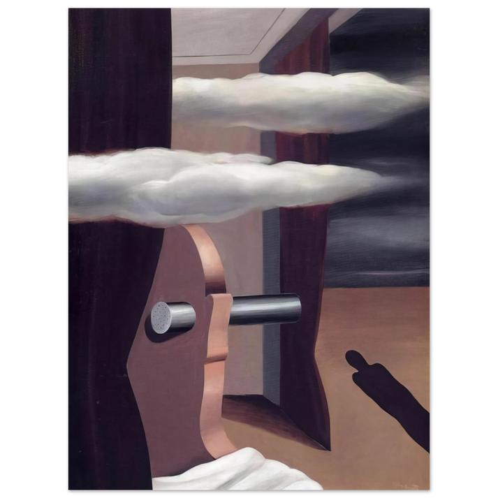 Rene Magritte - THE CATAPULT OF DESERT 1926 75x100 cm / 30x40inches Fine Art Poster