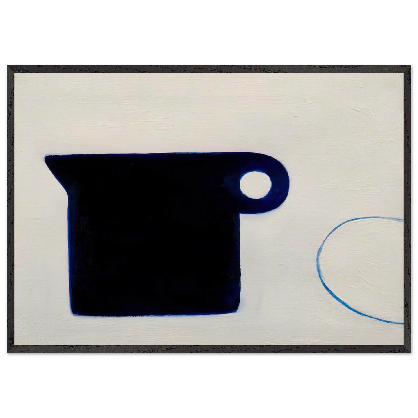 Poem for a Jug No4 - 1980 - William Scott Framed Art Print – Black Wooden Frame - Default Title - -Framed Art Print