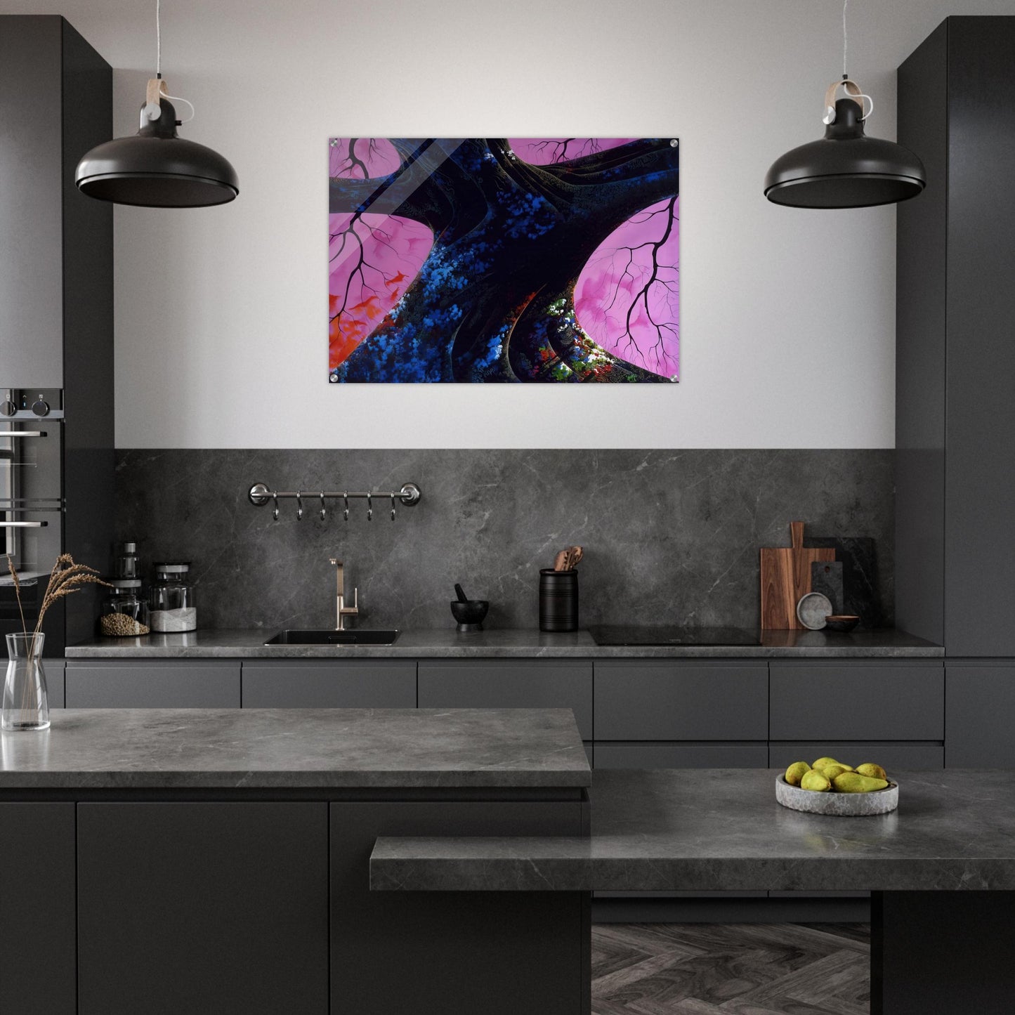 Giant Oak - Eyvind Earle Acrylic Print - 70x100 cm / 28x40″ inches | Eyvind Earle Wall Art | Eyvind Earle Prints