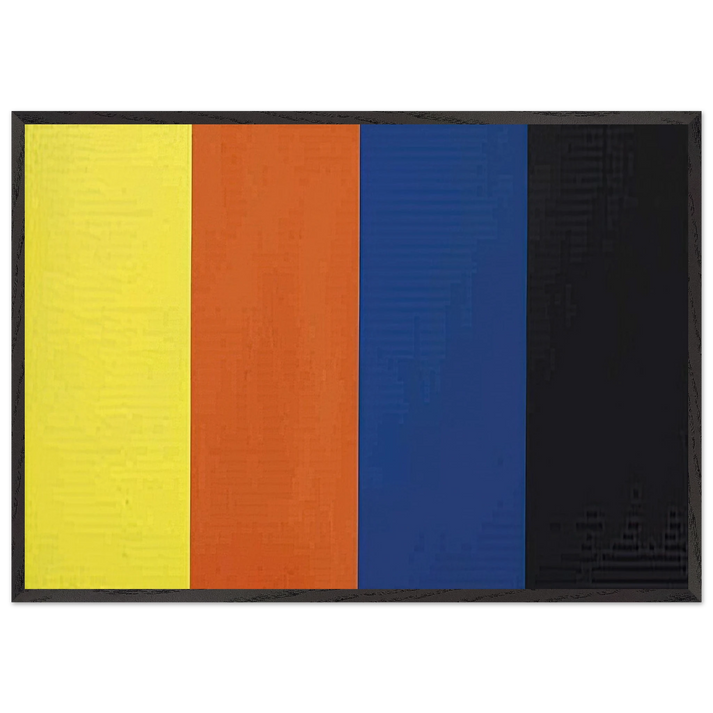 Untitled farbfeld - 1986 - Gunther Forg 70x100 cm / 28x40 inches Framed Art Print – Black Wooden Frame