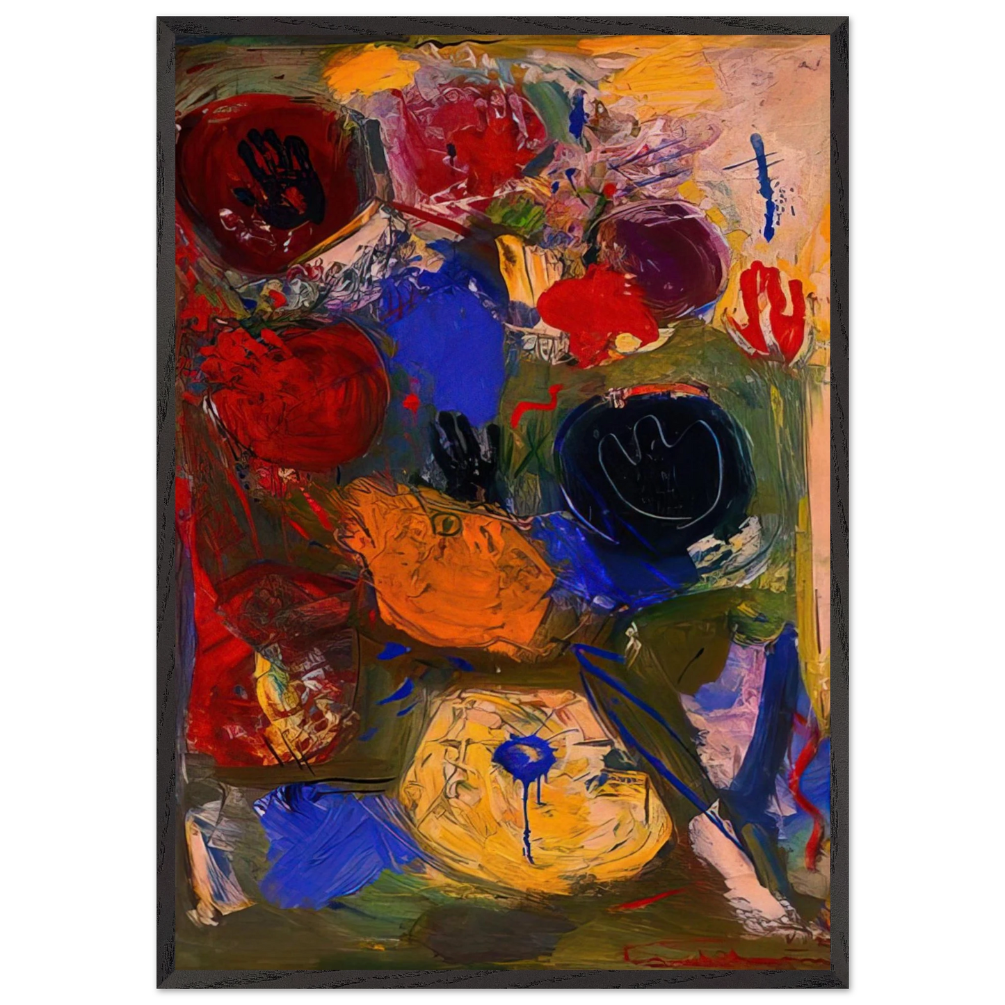 The Third Hand - Hans Hofmann Framed Art Print – Black Wooden Frame - Default Title - -Framed Art Print