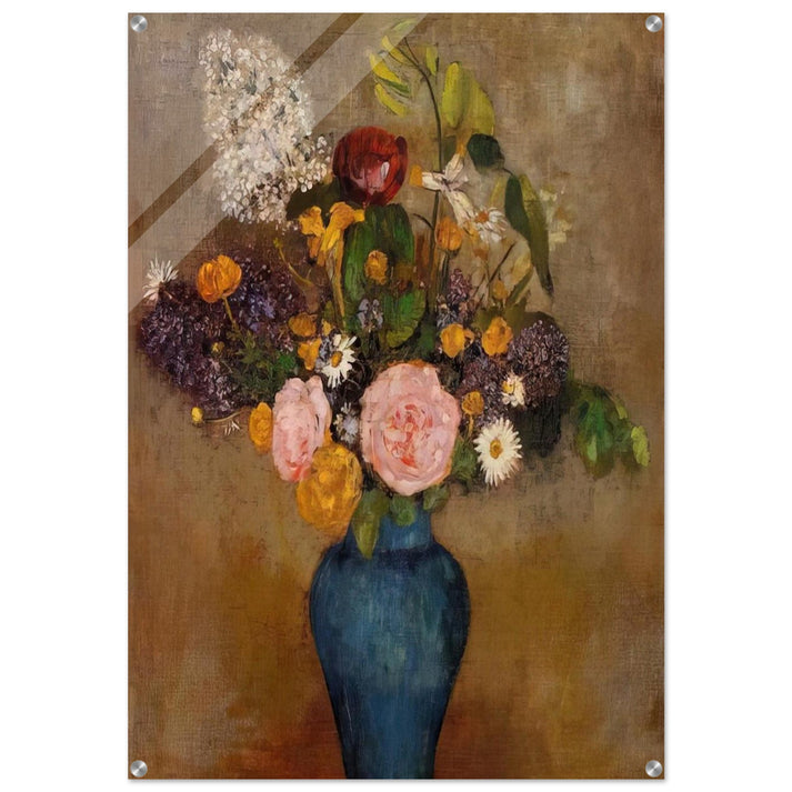 VASE OF FLOWERS 10 - Odilon Redon Acrylic Print - 70x100 cm / 28x40″ inches