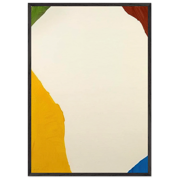 Wind Directions - 1970 - Helen Frankenthaler 70x100 cm / 28x40 inches Framed Art Print – Black Wooden Frame