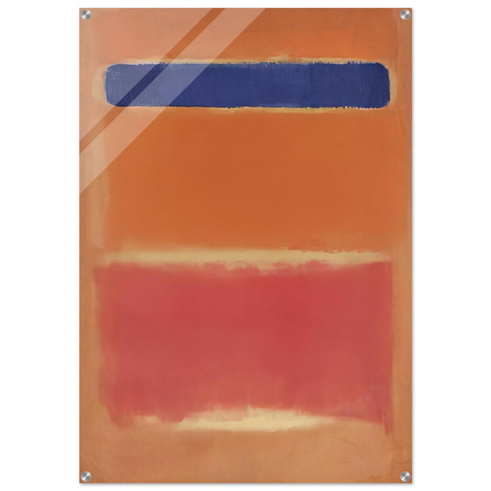 Blue Over Red - 1953 - Mark Rothko Acrylic Print - 70x100 cm / 28x40″ inches | Mark Rothko Wall Art | Mark Rothko Prints