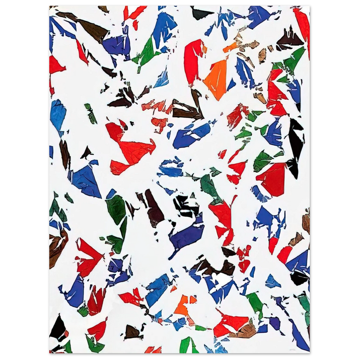 Simon Hantai - Blancs - 1973 75x100 cm / 30x40inches Fine Art Poster