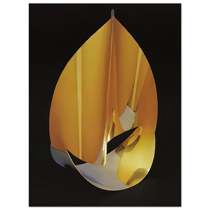 Max Bill - Area of a pentagon in space with plain circumference - 1977 75x100 cm / 30x40inches Fine Art Poster