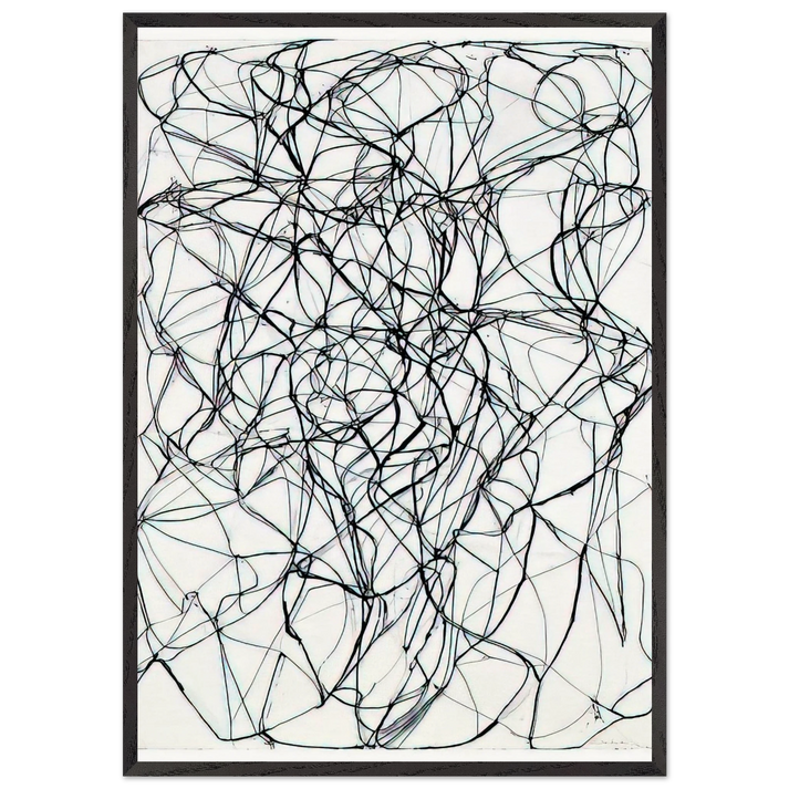 Venus - 1991 - Brice Marden 70x100 cm / 28x40 inches Framed Art Print – Black Wooden Frame