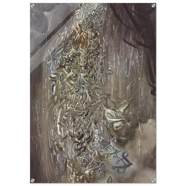 SAINT SURROUNDED BY THREE PI MESONS - Salvador Dali Acrylic Print - 70x100 cm / 28x40″ inches